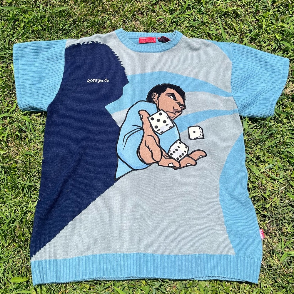 RP55 “Reynold’s & Perry” Dice Shirt | Blue | Men’s